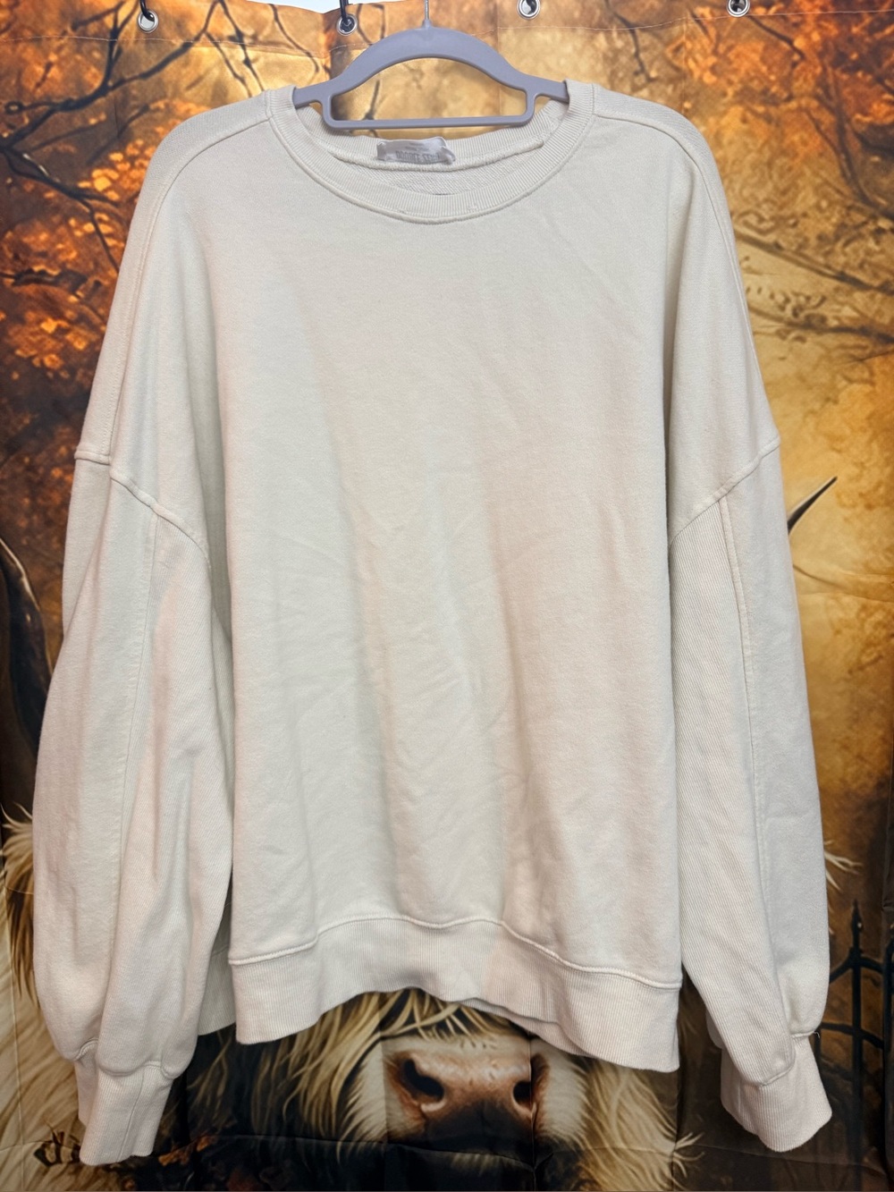 Double Zero Women’s Cream Crewneck Sweatshirt